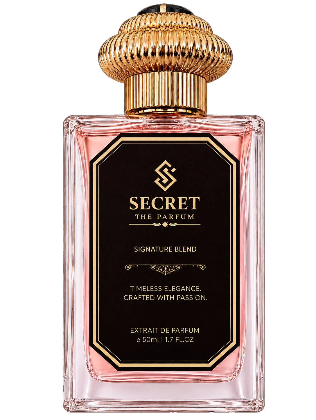 Floral fragrance bottle